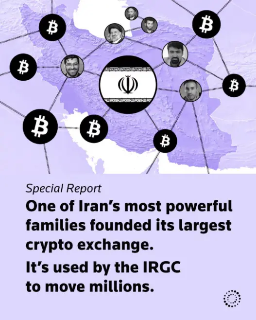 Irans größte Krypto-Börse mit Verbindungen zur Führungselite