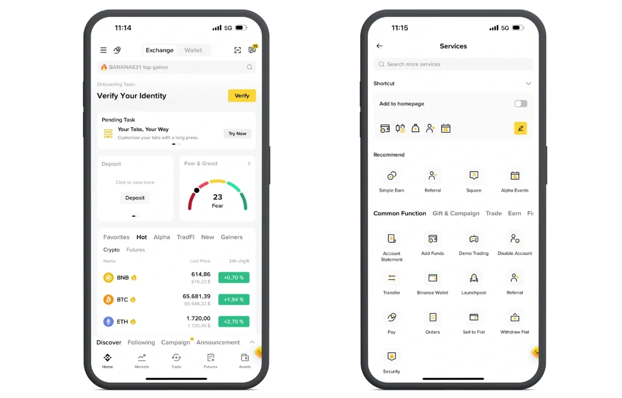 Meine Erfahrungen mit der Binance App