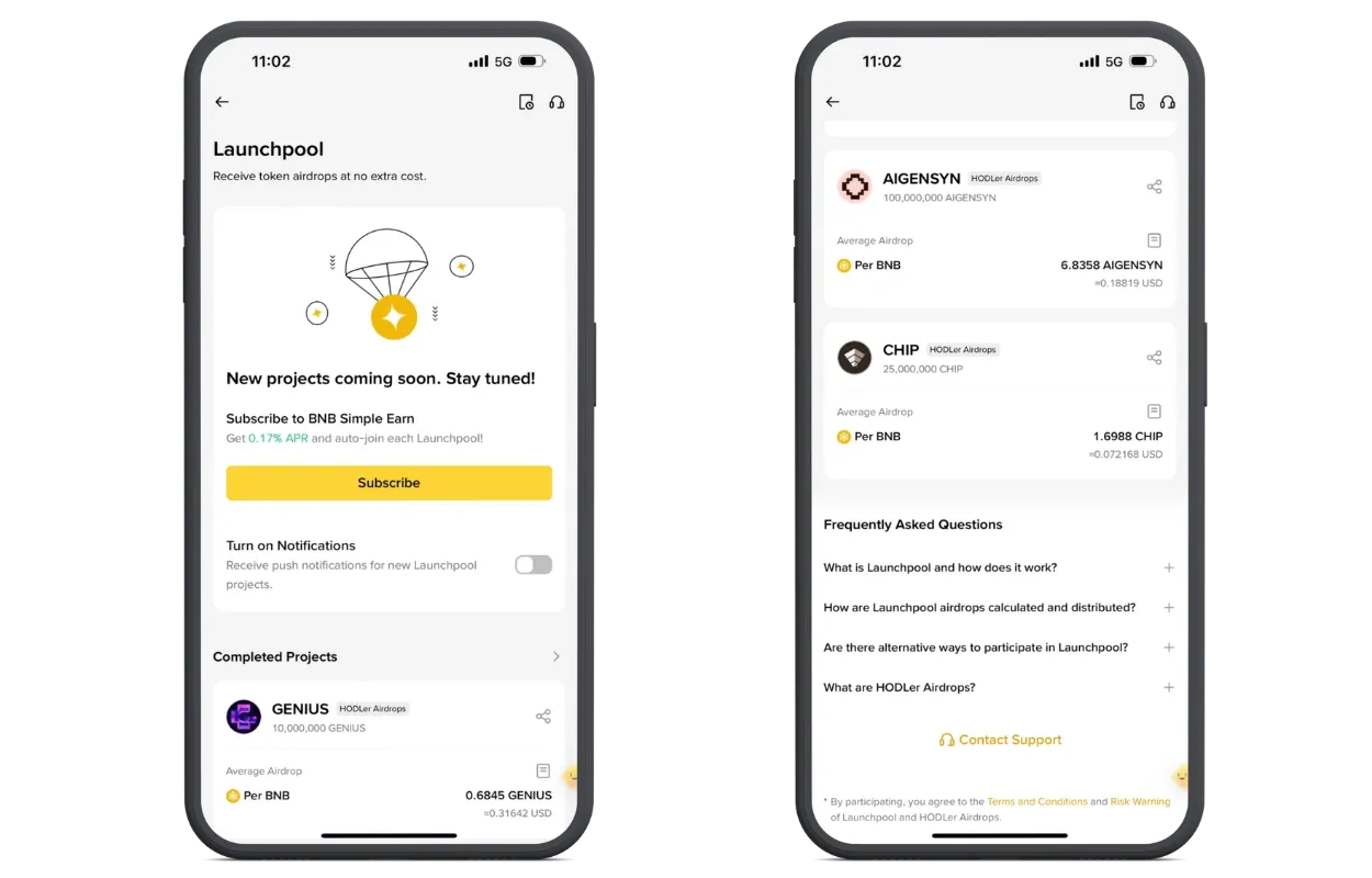 Binance Launchpool im Test