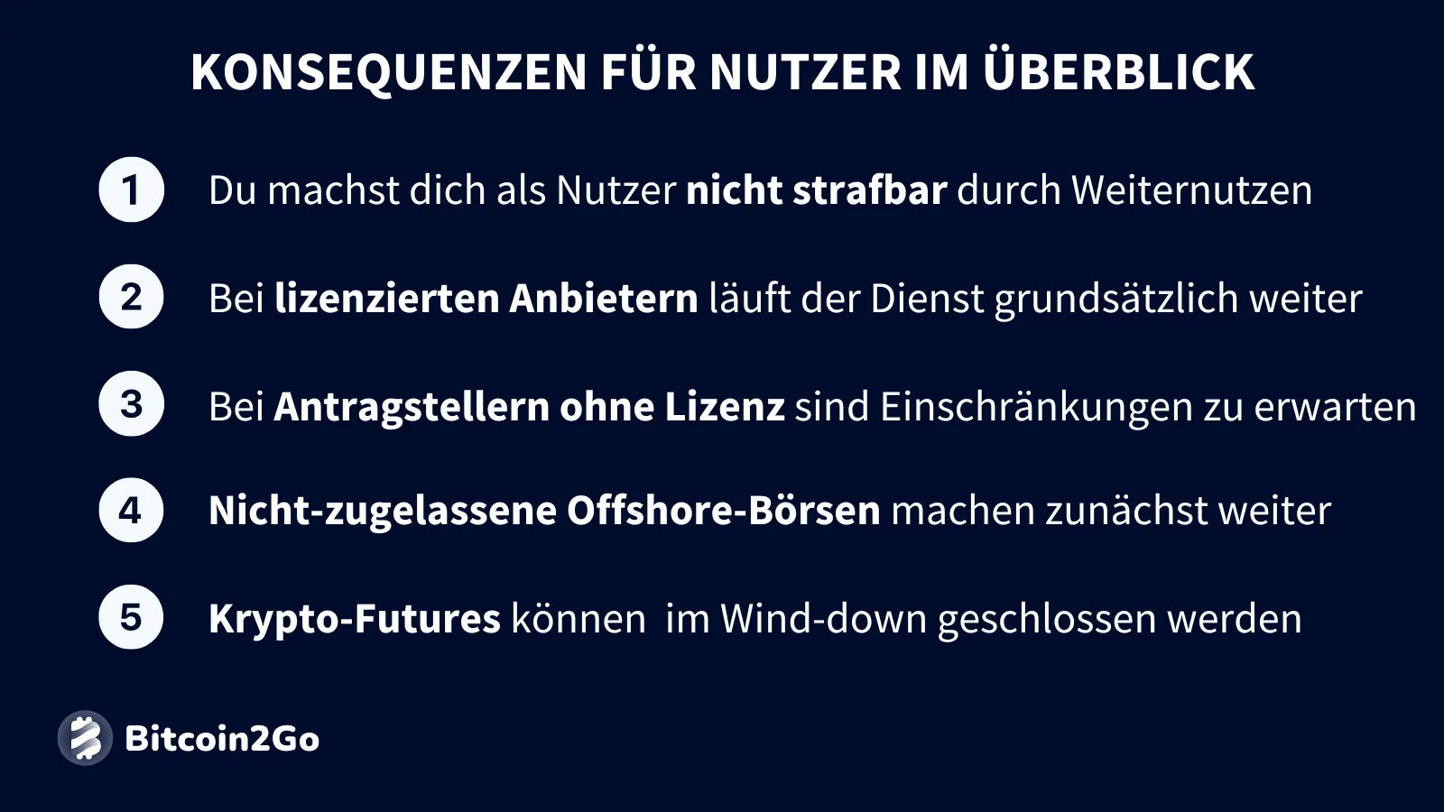 Die wichtigsten Folgen für Nutzer im Überblick