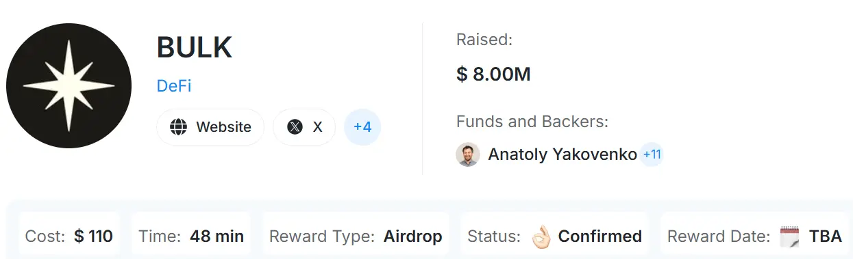 BULK Airdrop - Übersicht