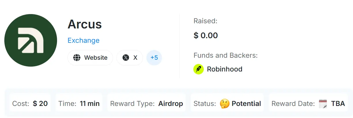 Arcus Airdrop - Übersicht