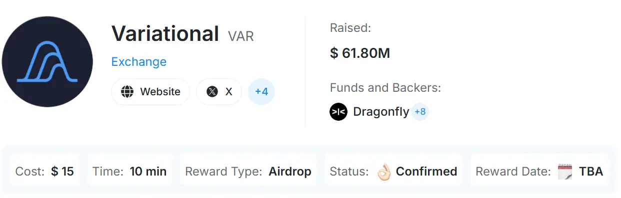 Variational Airdrop - Übersicht