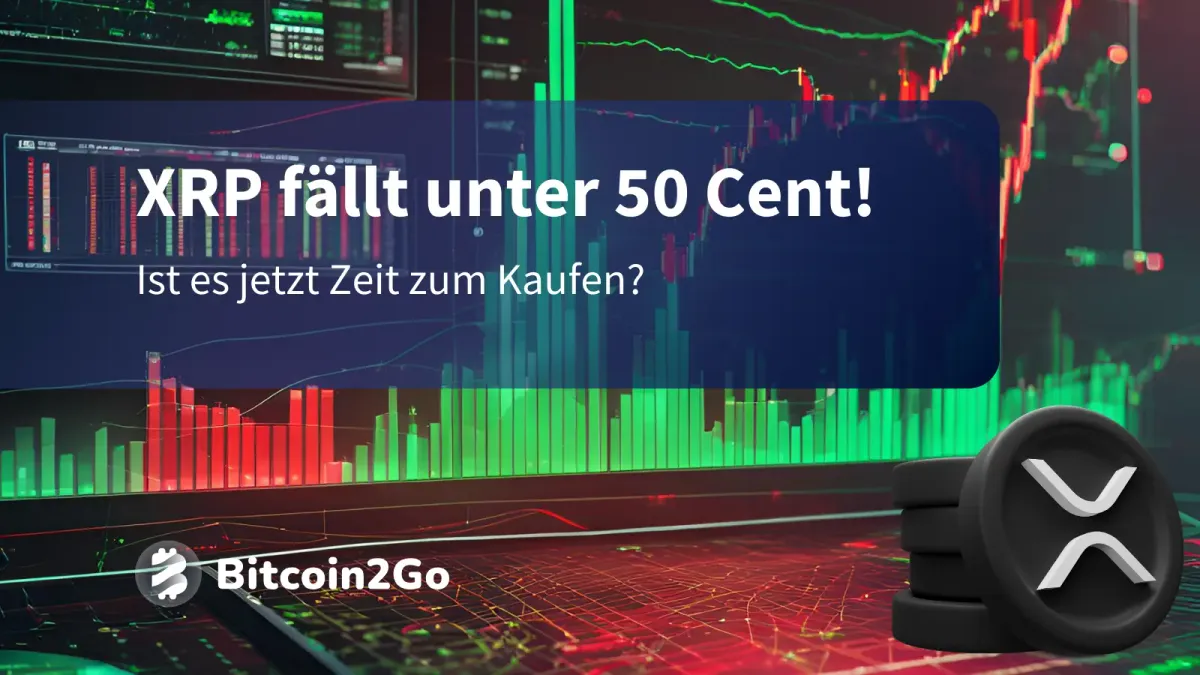 XRP-Kurs fällt unter 50 Cent - Lohnt es sich jetzt zu kaufen?