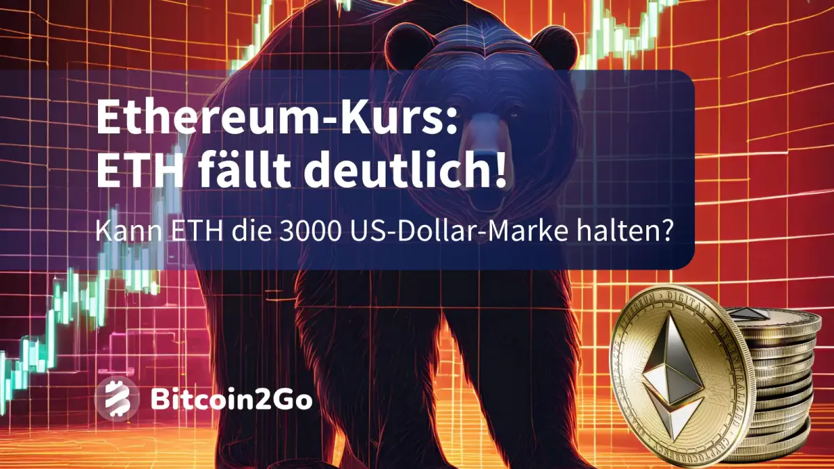 Ethereum-Kurs crasht: Hält die Marke von 3.000 US-Dollar?