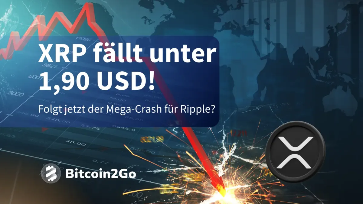 Ripple im Sinkflug: Bricht XRP die 1,90-USD-Supportzone?