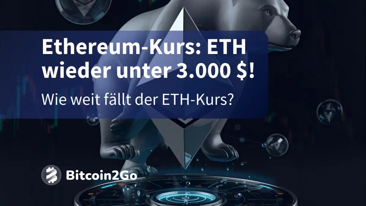 Ethereum-Kurs: ETH rutscht ab! Wie tief fällt der Kurs?