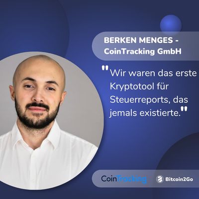 Berken Menges von CoinTracking im Bitcoin2Go-Interview