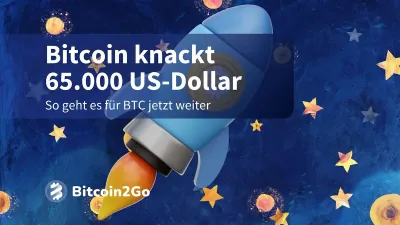 Bitcoin Kurs dreht auf, BTC markiert lokales Hoch über 65k