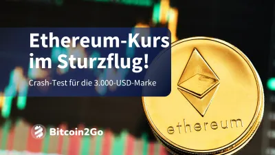 Ethereum-Kurs crasht um 8 % - hält die 3.000-USD-Marke?