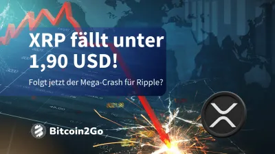 Ripple im Sinkflug: Bricht XRP die 1,90-USD-Supportzone?