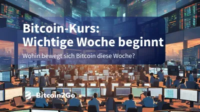 Bitcoin-Kurs schwach zum Wochenstart: Markt bleibt nervös