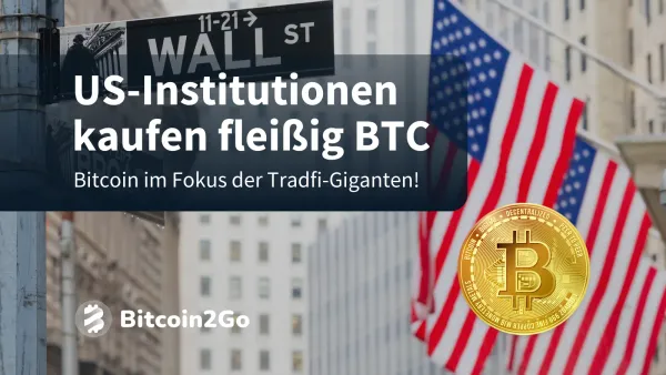 US-Großbanken und Wall St. Firmen kaufen Bitcoin ETFs