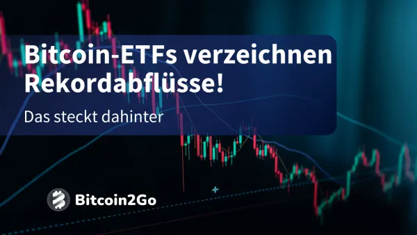 Bitcoin-Kurs-Crash: ETF-Rekordabflüsse lassen BTC abstürzen