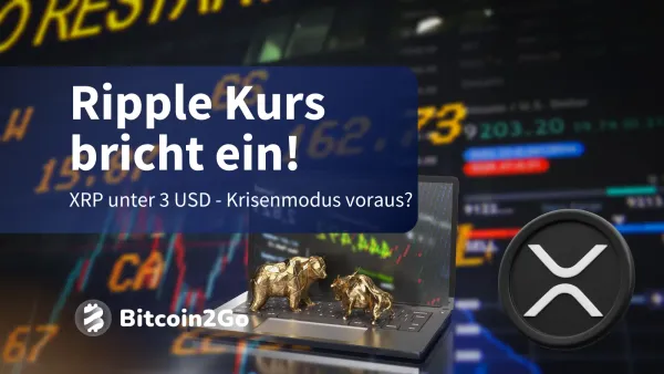 Ripple Kurs Crash voraus? XRP rutscht unter 3 US-Dollar