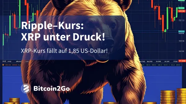 Ripple-Kurs: XRP rutscht auf 1,85 US-Dollar ab