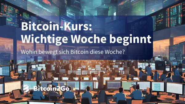 Bitcoin-Kurs schwach zum Wochenstart: Markt bleibt nervös