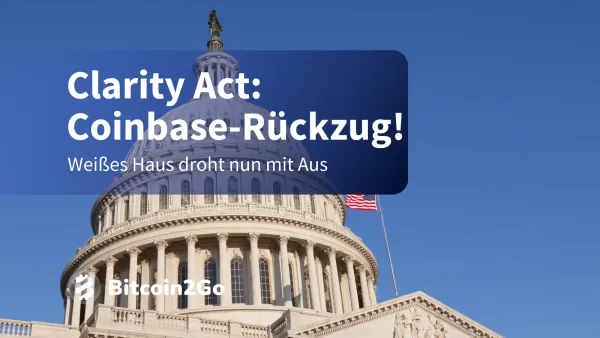 Clarity Act auf der Kippe: Weißes Haus droht mit Rückzug